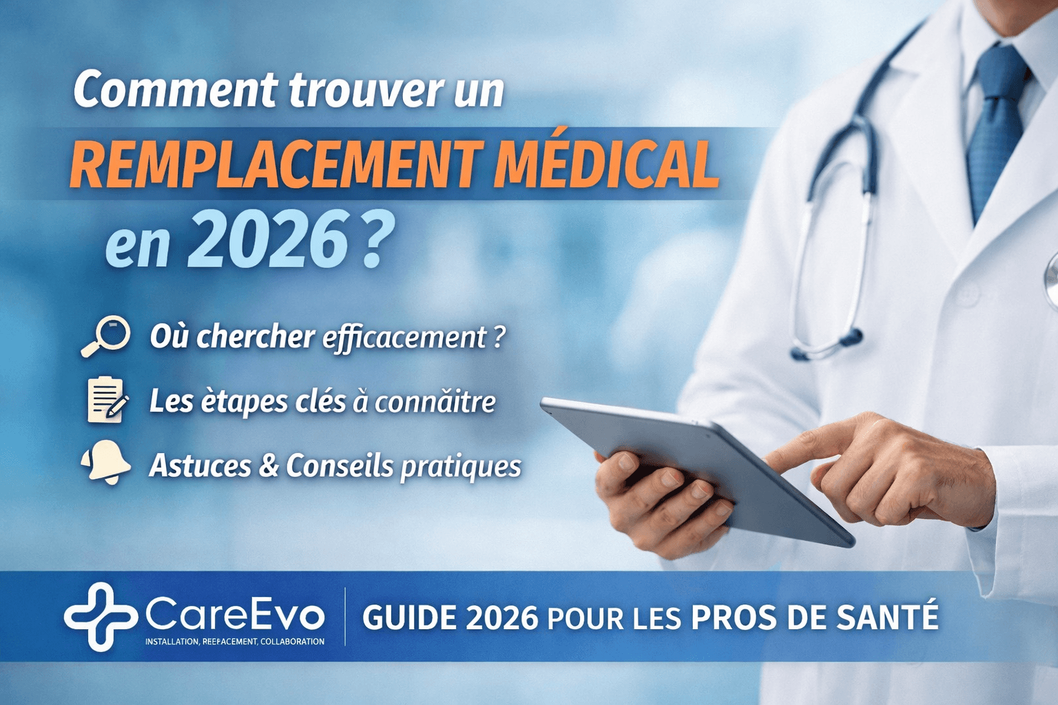 Trouver un remplacement médical en 2026 :